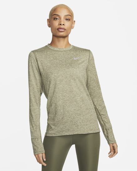 Nike Element Running Crew (Plus Size) Ženske Dukserice Maslinasto Zelene | HR-41680HRYF