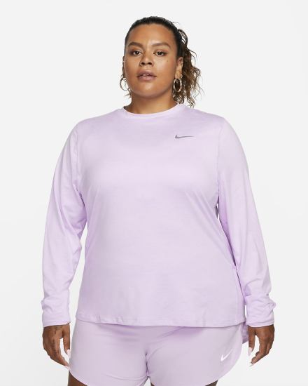 Nike Element Running Crew (Plus Size) Ženske Dukserice Ljubičaste | HR-46907DVXM