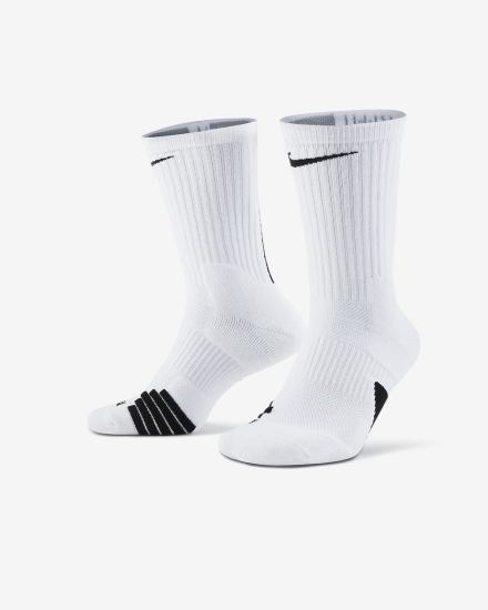 Nike Elite Crew Basketball Muške Čarape Bijele Crne | HR-71295XTZE