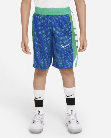 Nike Elite Kids Printed Basketball Za Dječake Kratke Hlače Kraljevska Plava Zelene Bijele | HR-32965LXFZ