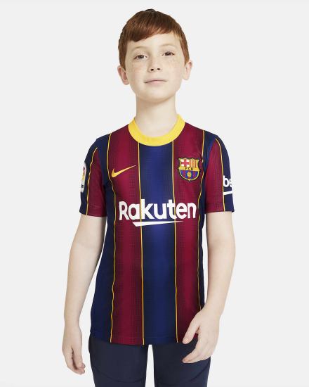 Nike FC Barcelona 2020/21 Stadium Home Kids Soccer Za Dječake Dres Tamno Kraljevska Plava Plave | HR-15670KLWA