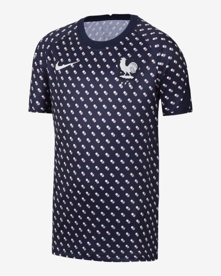 Nike FFF Kids Dri-FIT Pre-Match Soccer Top Za Djevojčice Majice Plave Bijele | HR-12385FGBM