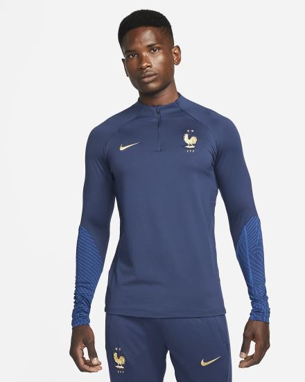 Nike FFF Strike Dri-FIT Knit Soccer Drill Top Muške Dukserice Tamnoplave Kraljevska Plava Metalne Zlatne | HR-32108JNRO