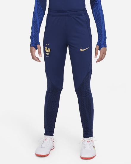 Nike FFF Strike Kids Dri-FIT Knit Soccer Za Dječake Hlače Tamnoplave Kraljevska Plava Metalne Zlatne | HR-75364WZAL