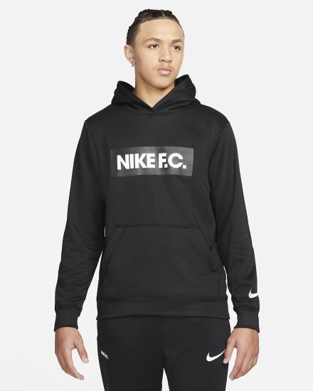 Nike F.C. Soccer Muške Majica S Kapuljačom Crne Bijele | HR-81564YSQR