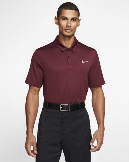 Nike Football Muške Polo Majice Bordo Crne Bijele | HR-94256KVJY