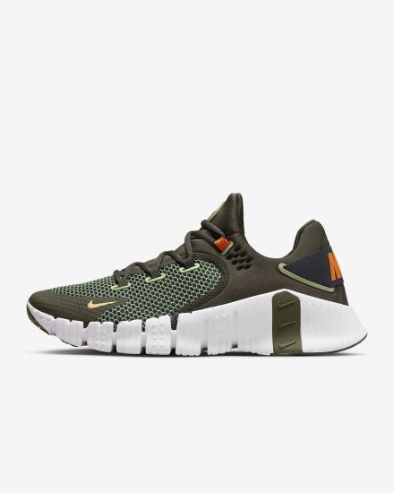 Nike Free Metcon 4 Muške Cipele Za Trening Kaki Boja Bijele Narančaste | HR-54769VFIY