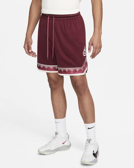 Nike Giannis Dri-FIT Mesh 6" Basketball Muške Kratke Hlače Bordo | HR-12863KHXG