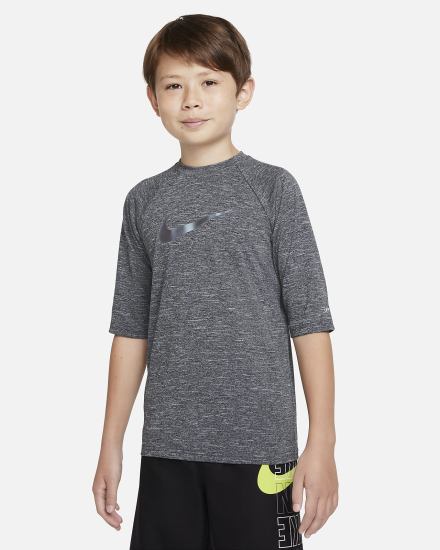 Nike Heather Kids Half Sleeve Hydroguard Za Dječake Majice Crne | HR-97610ZOGI