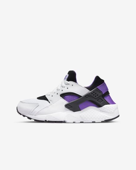 Nike Huarache Run Kids Za Dječake Tenisiće Bijele Ljubičaste Crne | HR-14208PAIK