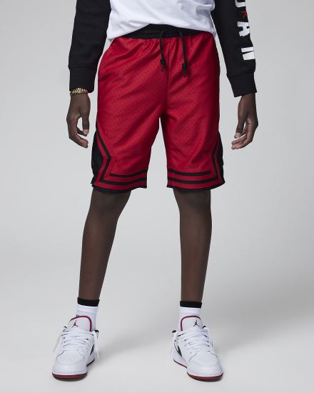 Nike Jordan Dri-FIT Kids Mesh Za Dječake Kratke Hlače Crvene | HR-07463MXDB