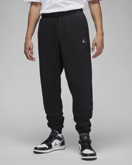 Nike Jordan Essential Fleece Muške Hlače Crne Bijele | HR-42685FASV