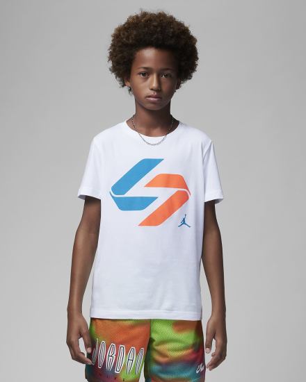 Nike Jordan Luka Nitro Tee Kids Za Dječake Majice Bijele | HR-64375HGLO