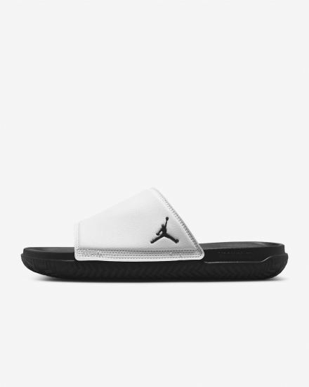 Nike Jordan Play Muške Slajdovi Bijele Sive Platine Crne | HR-03851SYFI