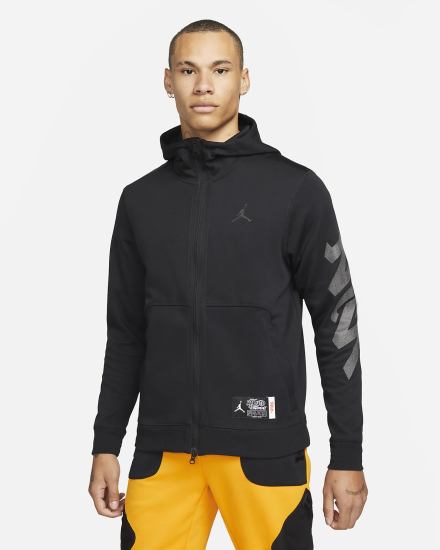 Nike Jordan x Zion Full-Zip Top Muške Jakne Crne | HR-31420QJFP