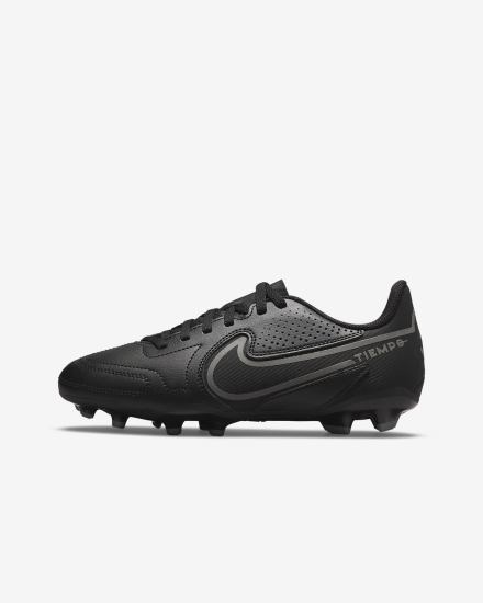 Nike Jr. Tiempo Legend 9 Club MG Kids Multi-Ground Za Djevojčice Nogometne Kocke Crne Metalne Sive | HR-09748GEPZ