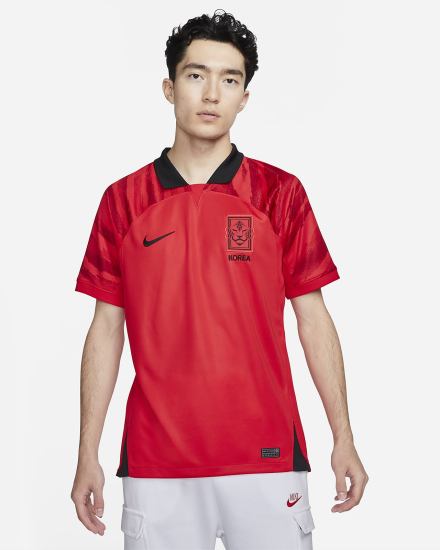 Nike Korea 2022 Stadium Home Dri-FIT Soccer Muške Dres Crvene Crne | HR-97160AUXZ