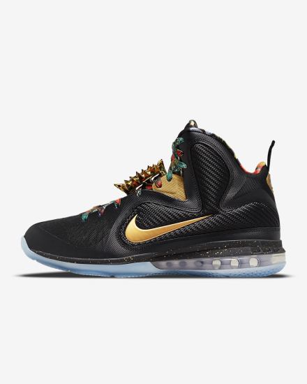 Nike LeBron 9 Muške Tenisiće Crne Metalne Zlatne | HR-70439YLEJ