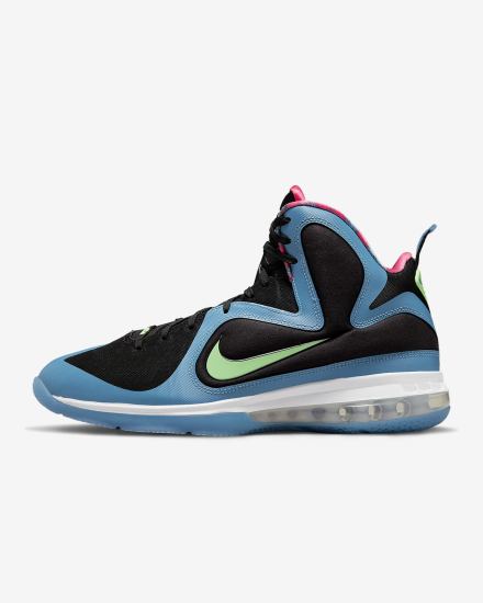 Nike LeBron IX Muške Tenisiće Crne Plave Crvene Svijetlo Zelene | HR-48269HCBF