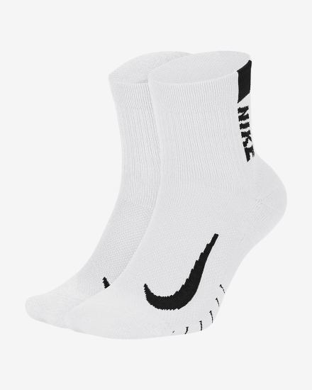 Nike Multiplier Running Ankle (2 Pair) Muške Čarape Bijele Crne | HR-78504ZEDL