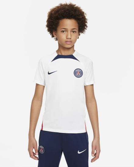 Nike Paris Saint-Germain Strike Kids Dri-FIT Short-Sleeve Soccer Top Za Dječake Majice Bijele Tamnoplave Crvene Tamnoplave | HR-74189KQEB