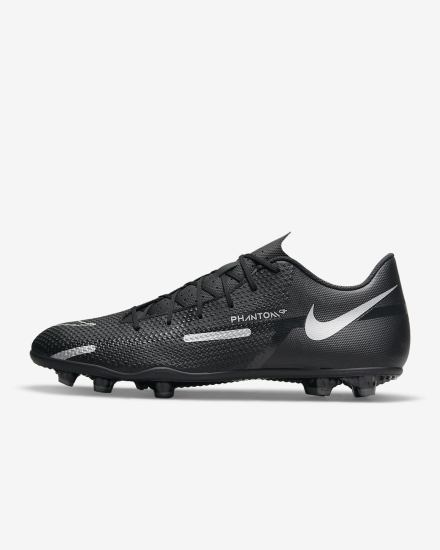 Nike Phantom GT2 Club MG Multi-Ground Ženske Nogometne Kocke Crne Tamno Sive Metalne Srebrne | HR-97416SJKQ