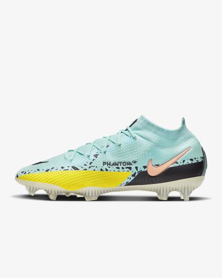 Nike Phantom GT2 Dynamic Fit Elite FG Firm-Ground Ženske Nogometne Kocke Žute Crne | HR-14597HKGL