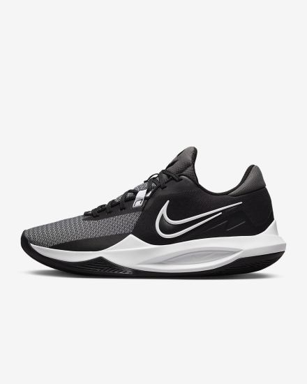 Nike Precision 6 Ženske Košarkaške Cipele Crne Sive Bijele | HR-69815CKDB