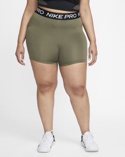 Nike Pro 365 5" (Plus Size) Ženske Kratke Hlače Maslinasto Zelene Crne | HR-34657DNVP