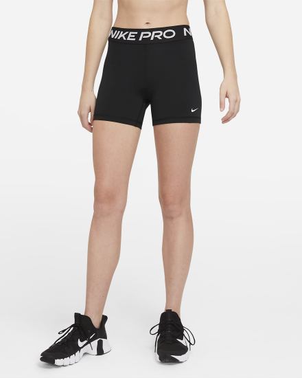 Nike Pro 365 5" (Plus Size) Ženske Kratke Hlače Crne Bijele | HR-94816WSCY