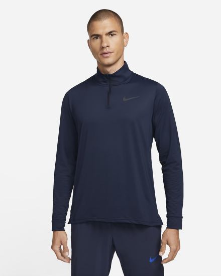 Nike Pro Dri-FIT 1/4-Zip Hyper Dry Training Top Muške Košulje Obsidijanske Kraljevska Plava Crne | HR-60947YJWZ