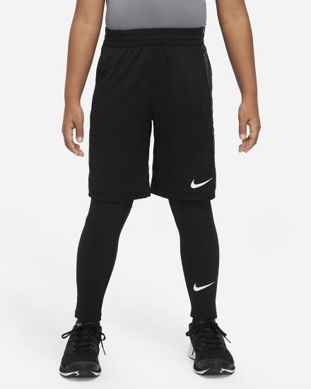 Nike Pro Dri-FIT Kids Za Dječake Tajice Crne Bijele | HR-92563GUKZ