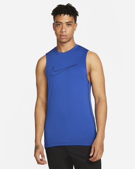 Nike Pro Dri-FIT Slim Fit Sleeveless Muške Majica Bez Rukava Kraljevska Plava Crne | HR-64839IFHR