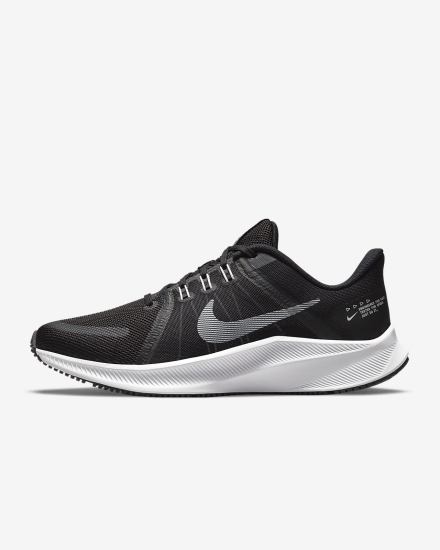 Nike Quest 4 Road Ženske Tenisiće Crne Tamno Sive Bijele | HR-32915CAUQ