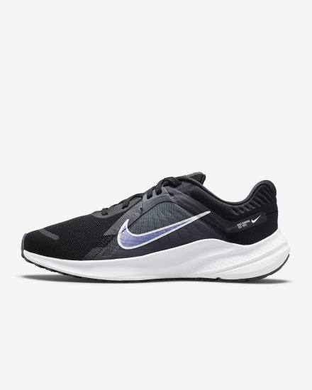 Nike Quest 5 Premium Road Ženske Tenisiće Crne Sive Tamno Sive Bijele | HR-75021JUXT