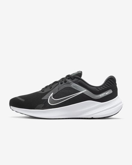 Nike Quest 5 Road Muške Tenisiće Crne Sive Tamno Sive Bijele | HR-39742DHCN