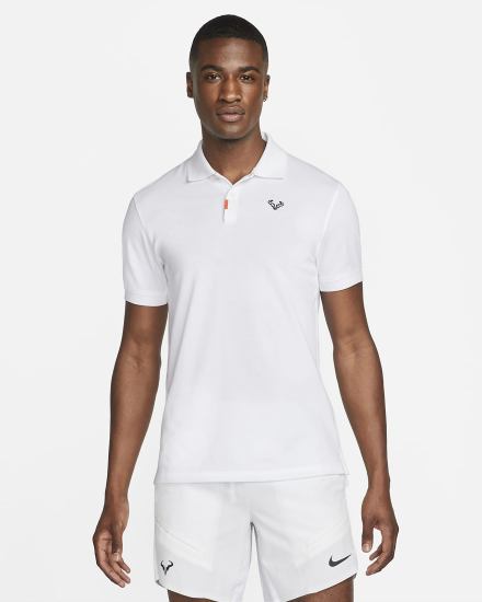 Nike Rafa Slim-Fit Muške Polo Majice Bijele Crne | HR-96871PVKZ