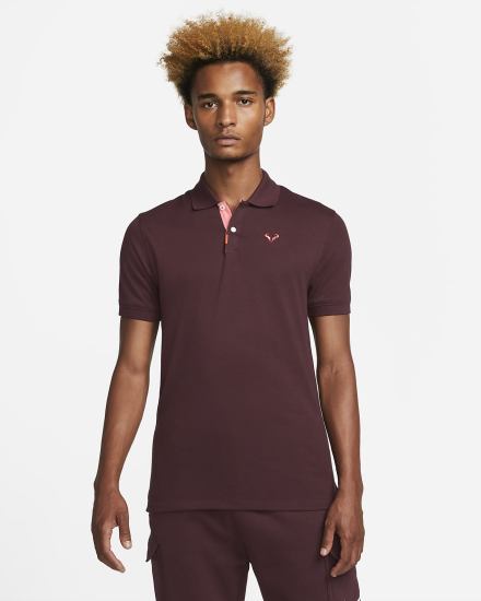 Nike Rafa Slim-Fit Muške Polo Majice Bordo Roze | HR-74106ONKX