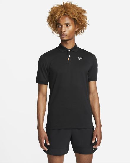 Nike Rafa Slim-Fit Muške Polo Majice Crne Bijele | HR-49762GWNY