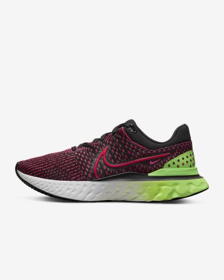 Nike React Infinity Run Flyknit 3 Road Muške Tenisiće Crne Zelene Crvene | HR-68357YEKU