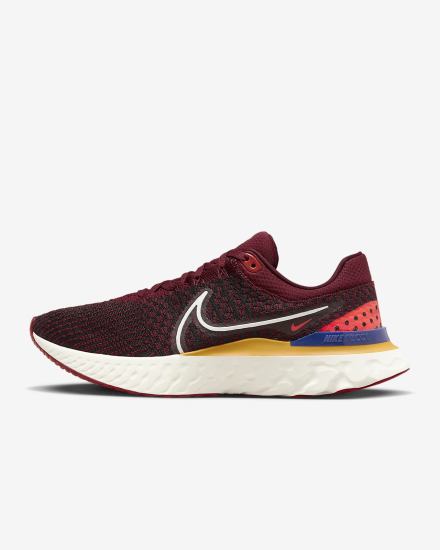 Nike React Infinity Run Flyknit 3 Road Muške Tenisiće Zlatne Svijetlo Crvene Bijele | HR-90786OCMJ