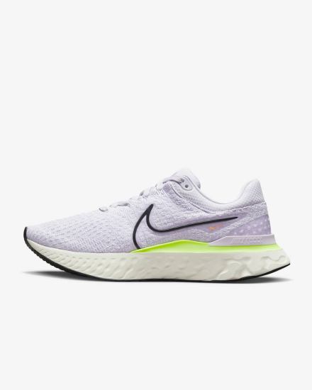 Nike React Infinity Run Flyknit 3 Road Muške Tenisiće Ljubičaste Zelene Tamno Sive | HR-91456YQFP