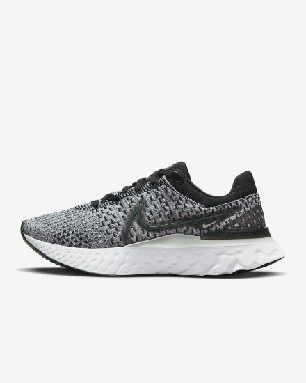 Nike React Infinity Run Flyknit 3 Road Ženske Tenisiće Crne Sive Bijele | HR-81596COWZ