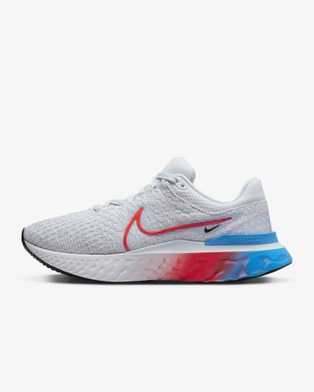 Nike React Infinity Run Flyknit 3 Road Ženske Tenisiće Sive Crne Plave Crvene | HR-93124XRFH