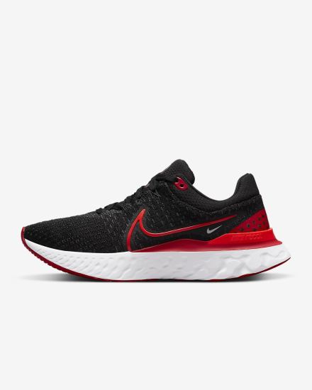 Nike React Infinity Run Flyknit 3 Road Ženske Tenisiće Crne Crvene Bijele Svijetlo Crvene | HR-96037MKVD