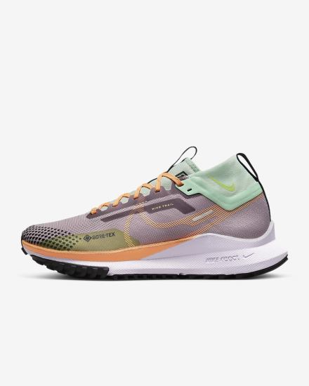 Nike React Pegasus Trail 4 GORE-TEX Waterproof Trail Ženske Tenisiće Ljubičaste Zelene Koraljne Krem | HR-86721GDEA