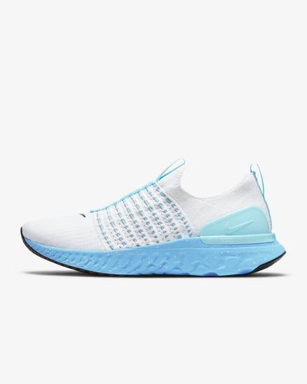 Nike React Phantom Run Flyknit 2 Road Muške Tenisiće Bijele Plave Crne | HR-15862APNW