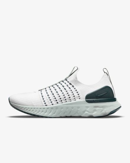 Nike React Phantom Run Flyknit 2 Road Ženske Tenisiće Platine Tirkizne Zelene Srebrne | HR-15479HKGQ