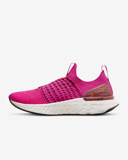 Nike React Phantom Run Flyknit 2 Road Ženske Tenisiće Roze Crvene Crne | HR-65940OMKT