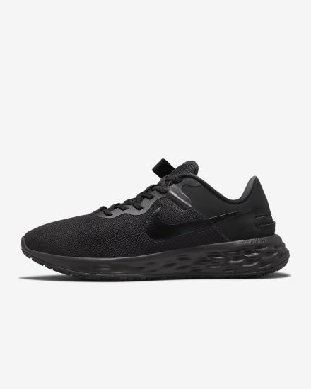 Nike Revolution 6 FlyEase Next Nature Easy On/Off Road (Extra Wide) Muške Tenisiće Crne Tamno Sive Crne | HR-42803GLYN